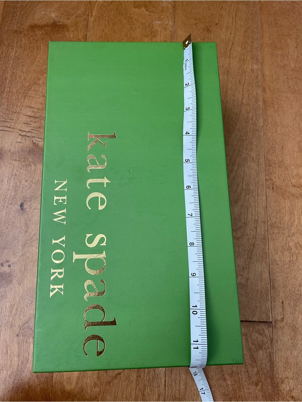 Kate Spade New York Green Gift Box with Gold Logo